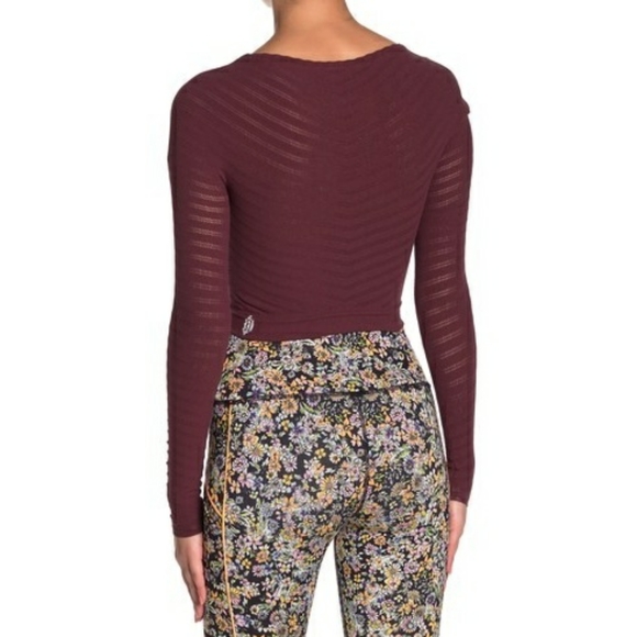 Free People Gone Adrift Long Sleeve Crop T… - Picture 2 of 2